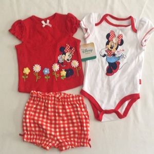 Disney Baby Minnie Mouse Three Piece Set